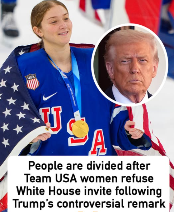Team USA women’s hockey team refuse White House invite following Trump’s controversial remark