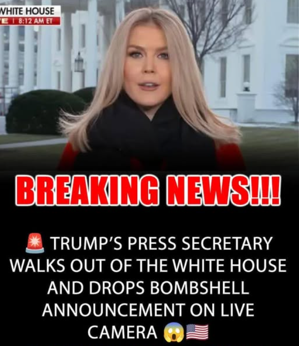 Trump’s Press Secretary Leaves the White House and Makes a Big Announcement.