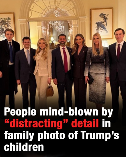 People mind-blown by “distracting” detail in family photo of Trump’s children