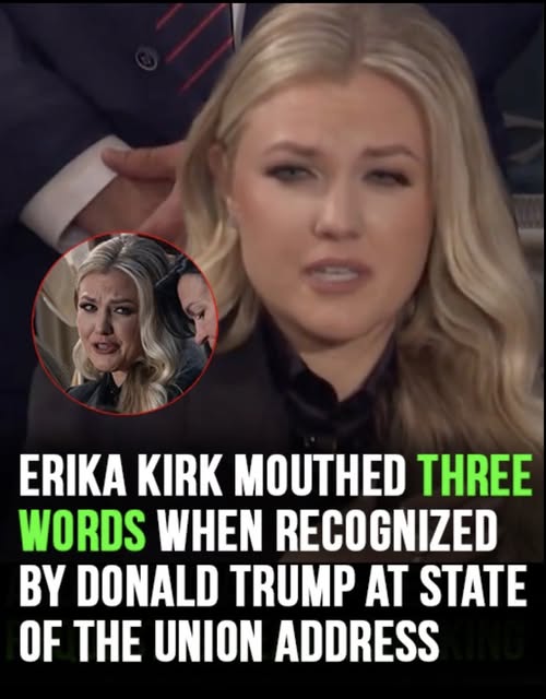 Erika Kirk Draws Attention After Emotional Moment at Donald Trump’s State of the Union