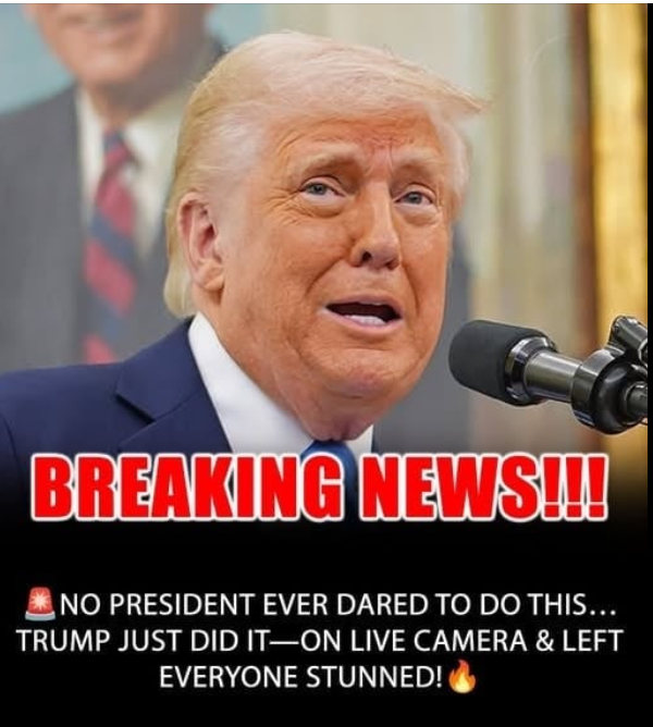 No President Ever Tried This. Trump Just Did — On Live Camera
