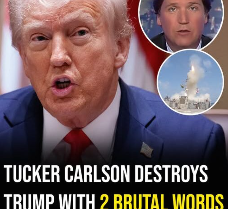 Tucker Carlson slams Trump with 2 brutal words after his attack on Iran!