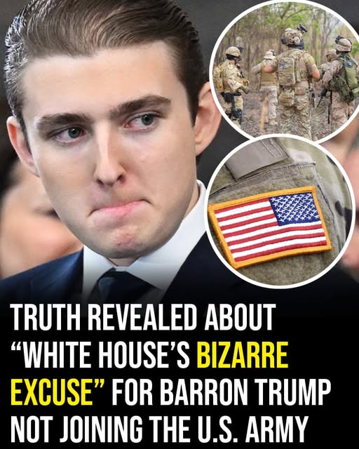 Truth revealed after rumors of White House’s bizarre excuse for Barron Trump not joining the U.S. army