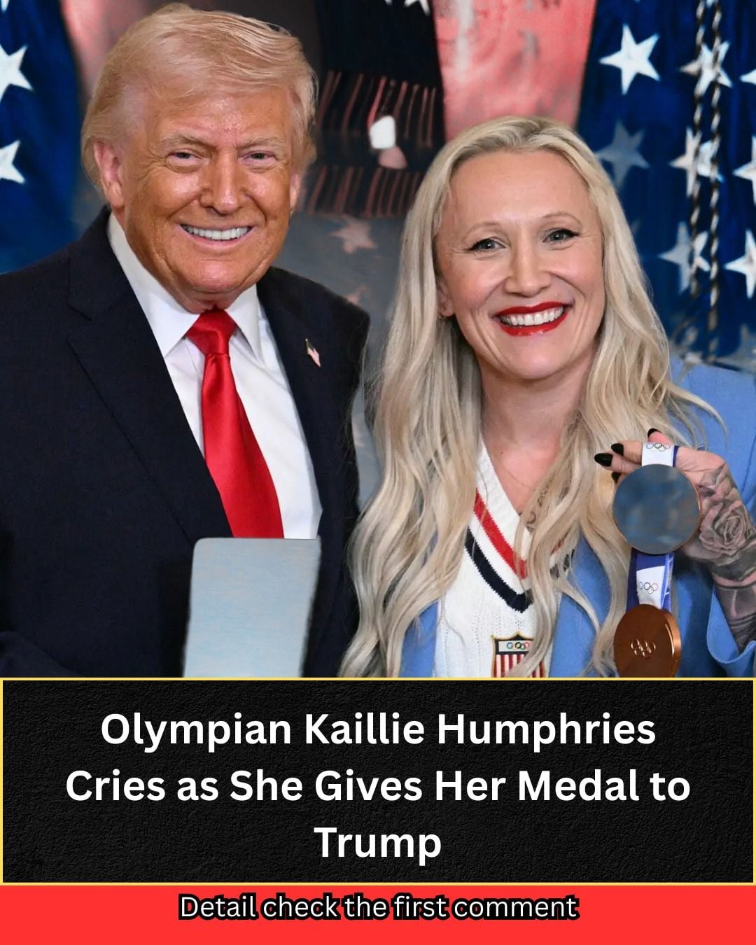 Olympian Kaillie Humphries Cries as She Gives Her Medal to Trump – Usa Fresh News