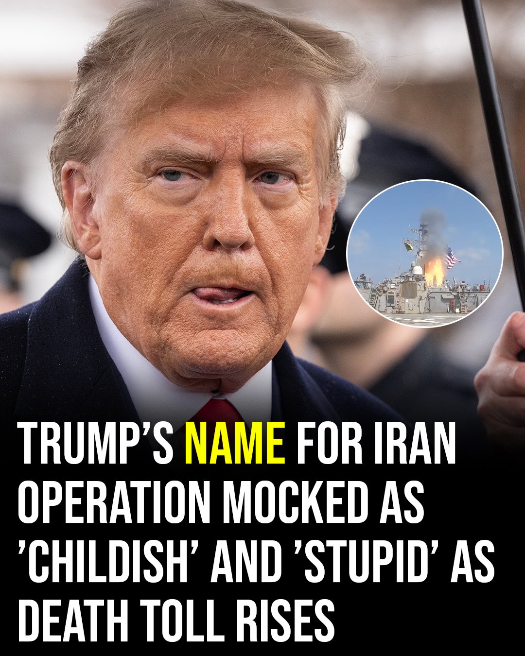 Trump’s name for Iran operation mocked as ‘childish’ and ‘stupid’ as death toll rises – story-veterans.com