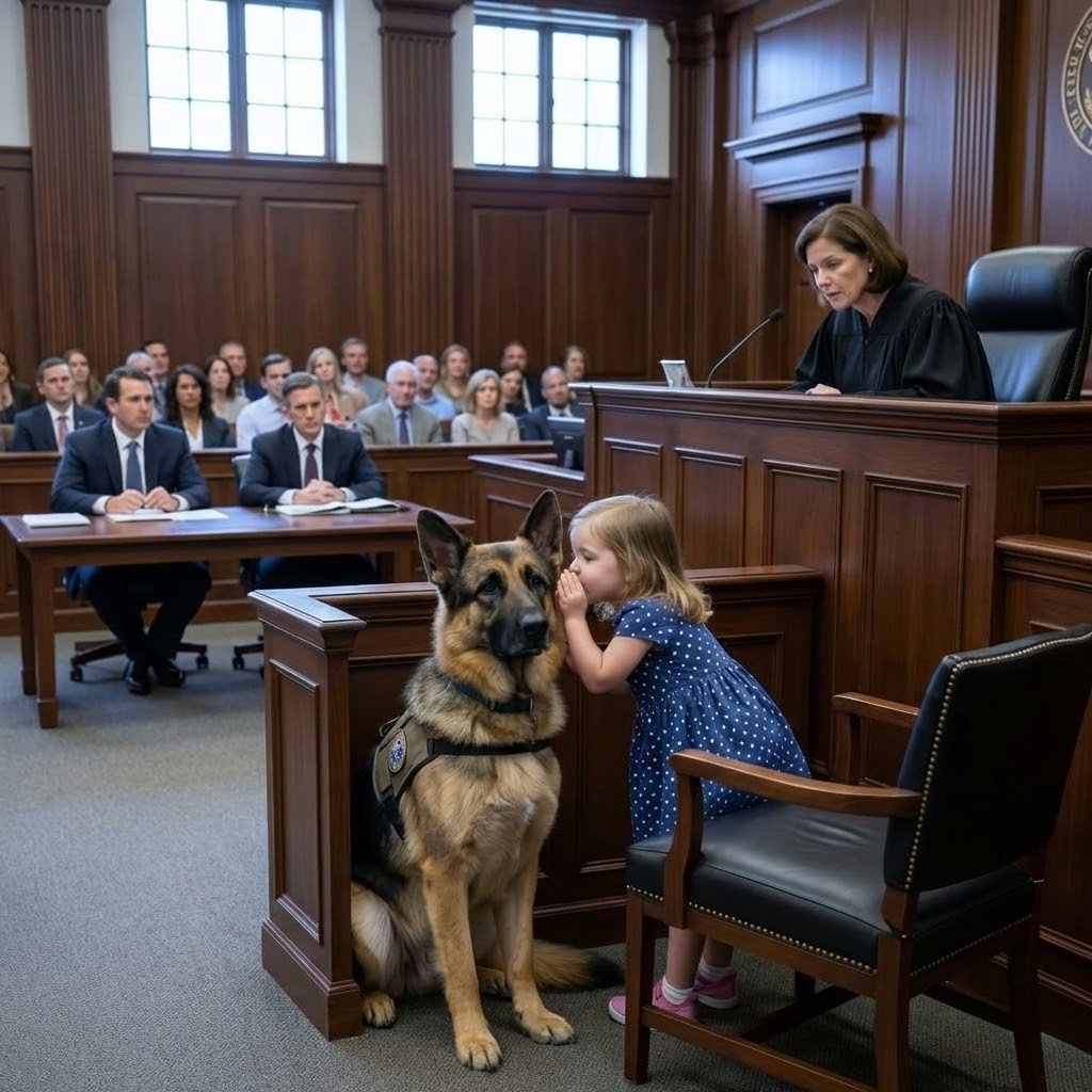 Three Year Old Whispered To A Police Dog In Court And Then Pointed To The Truth No One Could Ignore – story-veterans.com
