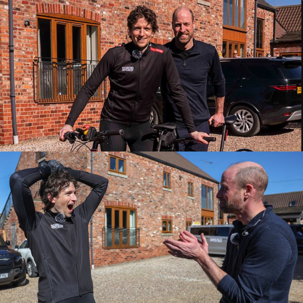 Greg James makes an emotional call to his mother, telling her to “tell Dad that Prince William was on the back of the bike and I didn’t k.i.l.l the future King,” after admitting he has been “masking his emotions” over his father’s stroke