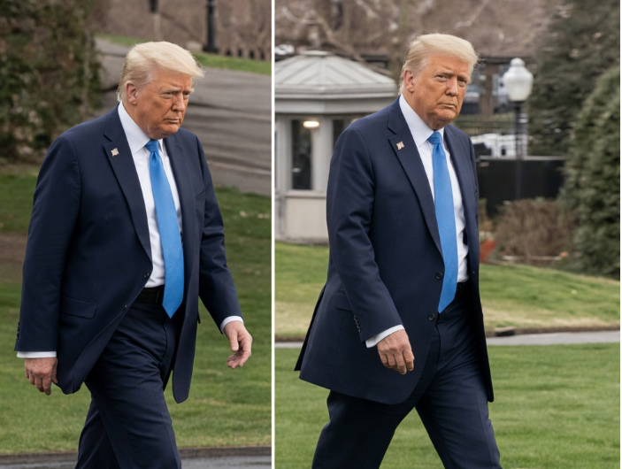 A Photo of Trump Walking Toward Marine One Caught Attention After Viewers Noticed a Small Detail – CELEB BNEWS